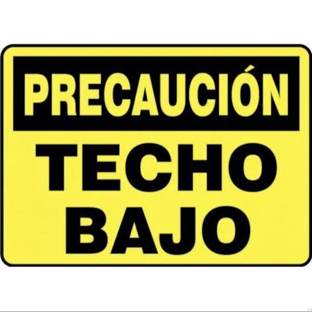 Accuform OSHA CAUTION Safety Sign LOW SHMECR620VA SHMECR620VA